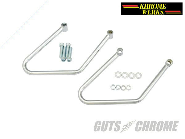 クロームワークス バッグサポートソフテイル 左右セット FXST FLSTF FLSTSB