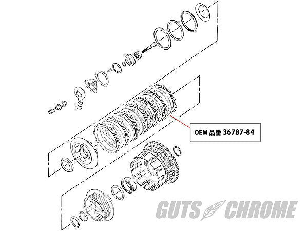 クラッチスチールプレートセット 84-90年XL
