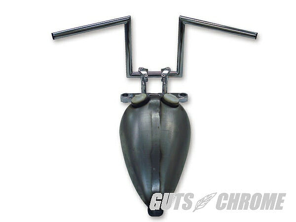 Chrome Z-Bar Handlebars 10 inch, No Dimples