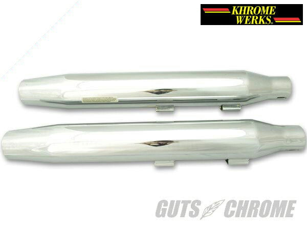 Khrome Werks 3" Tapered Slip-On Mufflers for Softail