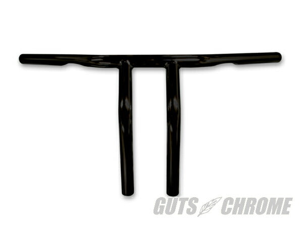 ハンドルバー Tバープルバック ヘコミ有 ブラック 10インチ 82年以降