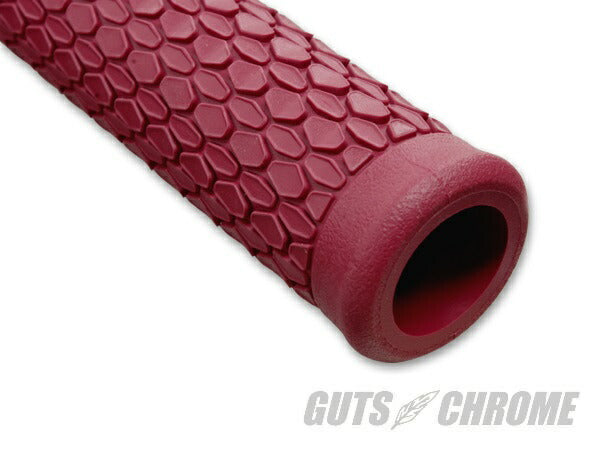 HEX ラバーグリップ 貫通タイプ ダークレッド 124mm