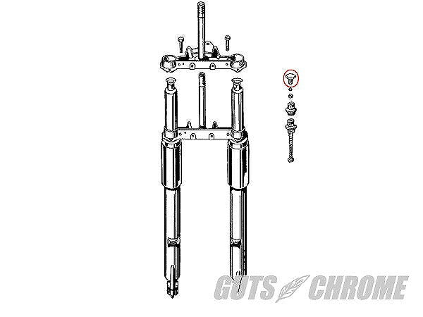 Fork Tube Plug Cap Set 49-E77 FL