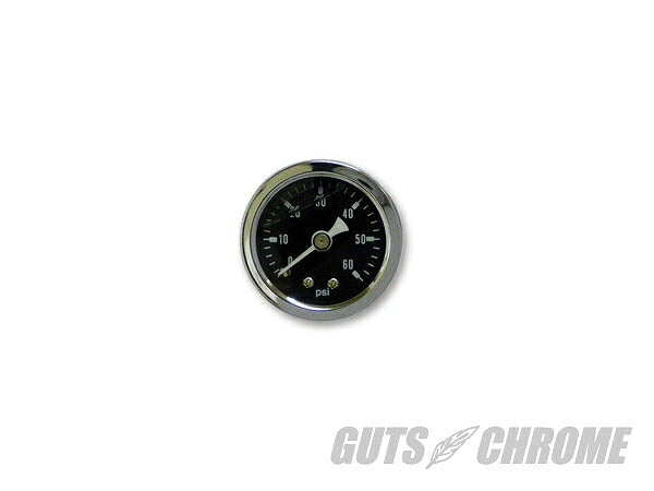 オイルプレッシャーゲージ ブラック 差込1/8NPT