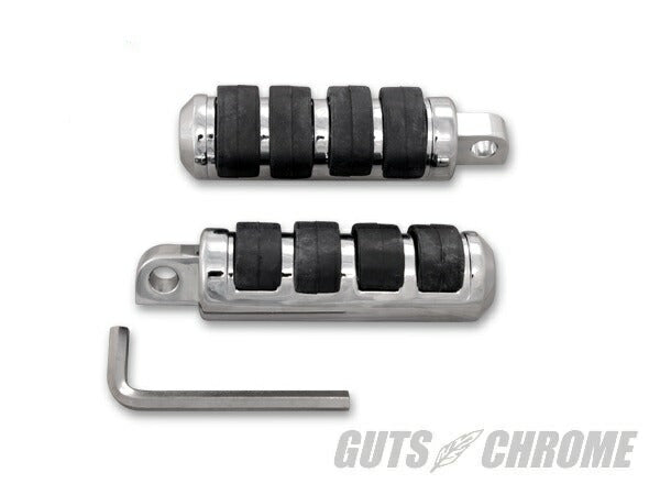 V-Twin Cat's Paw Footpeg Set, Chrome