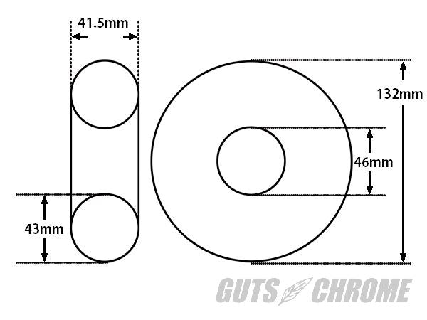 Exhaust donut for 1-3/4 pipe