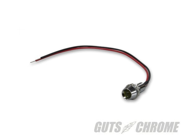 防水 LEDインジケーターランプ オレンジ M8-0.75