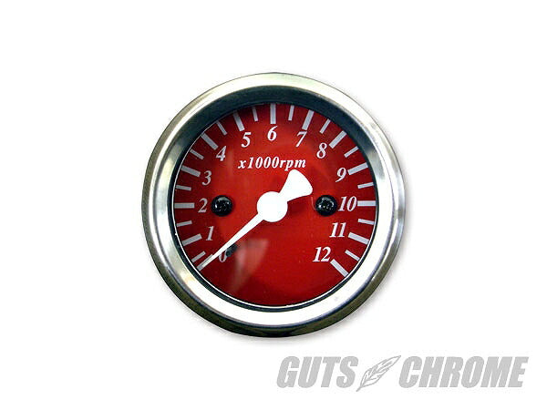 48mm タコメーター 赤 電気式