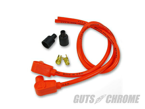 Spark Plug Wires 90° Orange Panhead Shovelhead Evolution Big Twin