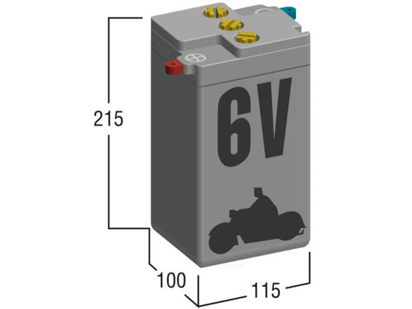 ハーレー純正 6Vバッテリーセット