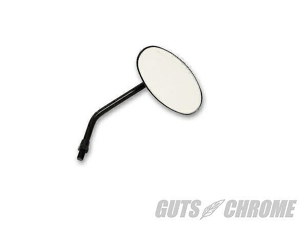 オーバルミラー ミラー 10mmスレット ブラック