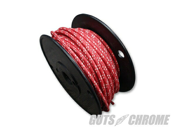 クロスカバーワイヤー16ゲージ 赤X白 1ロール