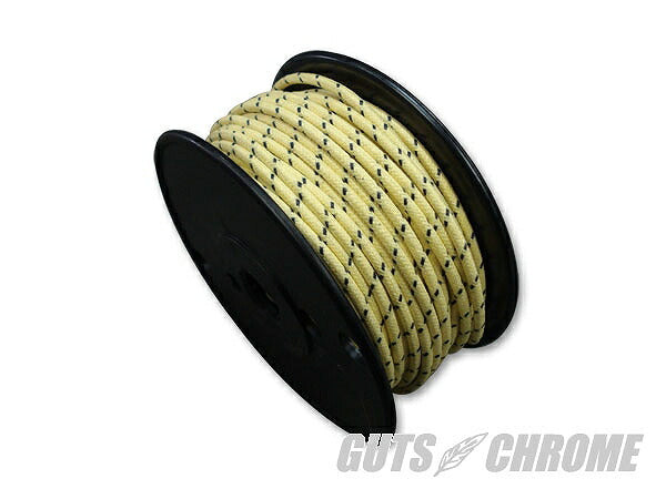 クロスカバーワイヤー16ゲージ 黄X黒 1ロール