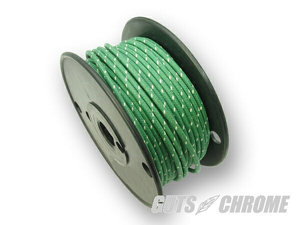 クロスカバーワイヤー16ゲージ 緑X白 1m売リ