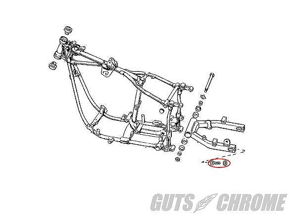 リアアクスルアジャスタースクリュー 36-72 BT パーカライズド
