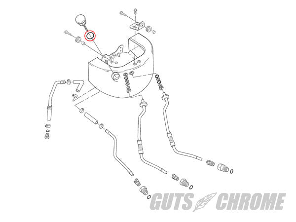 Oil Tank Dipstick O-Ring 00-06 Softail Replacement Part