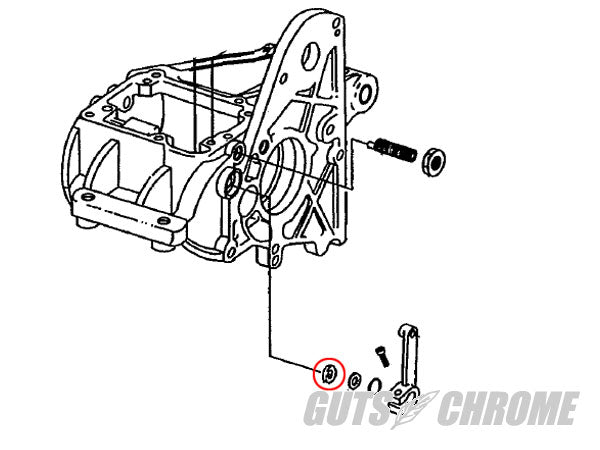 Shifter Shaft Oil Seal, Double Lip, 80-06 BT Big Twin, Replacement Part