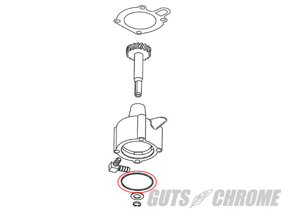 オイルポンプカバー Oリング 91up XLスポーツスター 補修部品