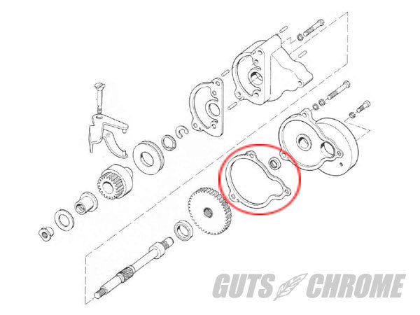 スターターハウジングガスケットペーパー 80-86 FX/FL 4速車両用 補修部品