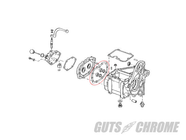 T/M Trap Door Gasket Paper w/Bead 79up FLT/FXR Softail Replacement Parts