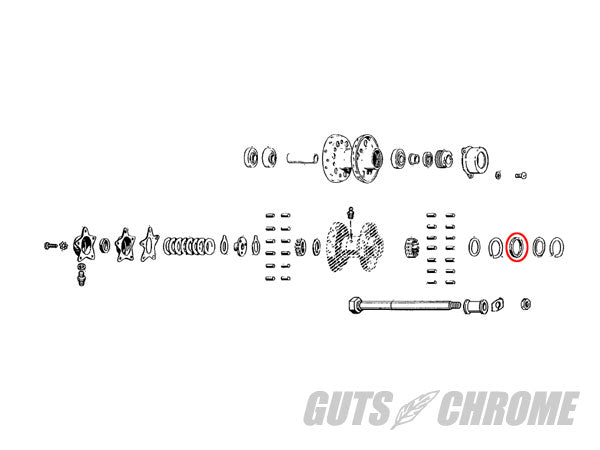 ホイールベアリングシール コルク ラージ 36-66年EL/FL フロント/リア 37-48年ULフロント/リア 35-52年WLリア 補修部品