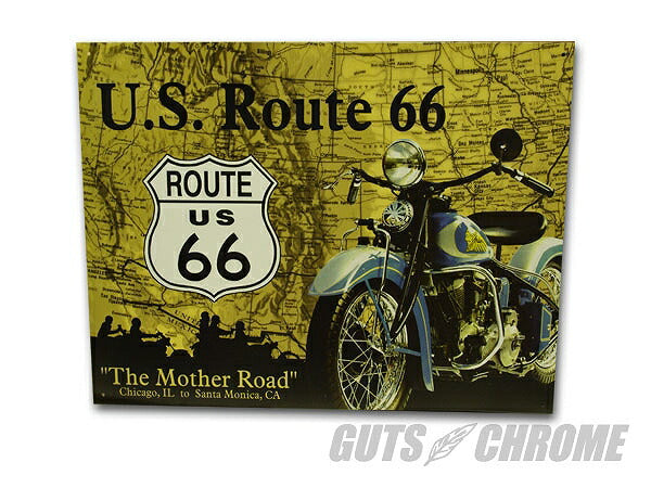 メタルサイン Route 66 The Mother Road