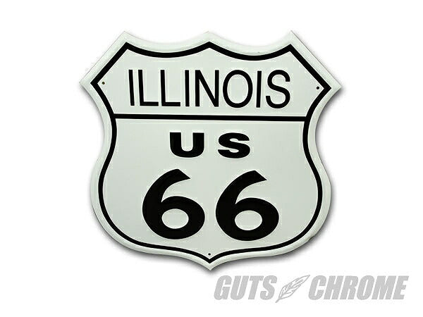 メタルサイン Route 66 Illinois