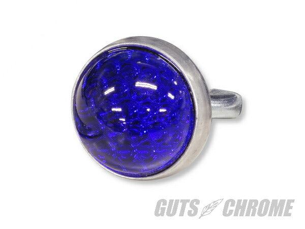 レッドフォックス ガラスレンズリフレクター ラウンドカット ブルー 24.5mm