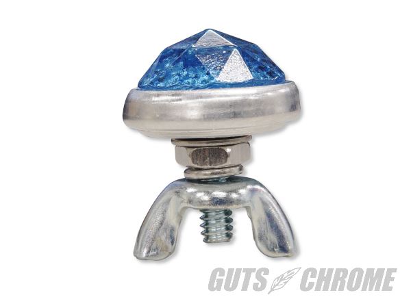 ガラスレンズリフレクター プリズムカット ライトブルー 1個入り