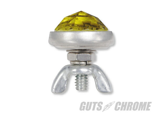 レッドフォックス ガラスレンズリフレクター プリズムカット イエロー 24.5mm 1個