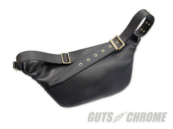 レザーウエストバッグ TYPE 1 ブラック W38cm×H17cm