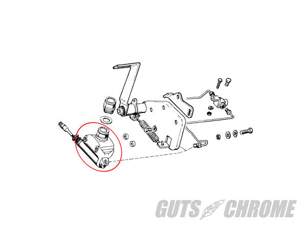 ワグナータイプマスターシリンダー 73-79ディスク用