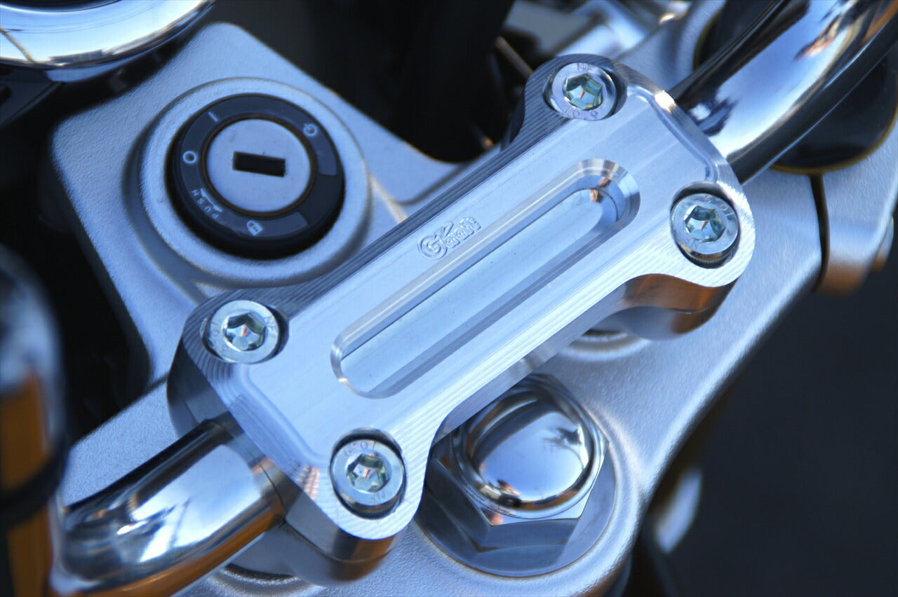 Handle Clamp, Silver Anodized, Monkey 125