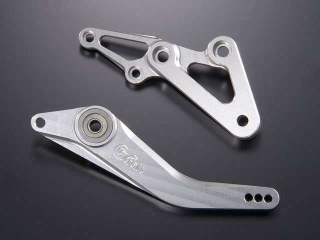 3P Back Step Type 2 Convert Kit, Silver Anodized