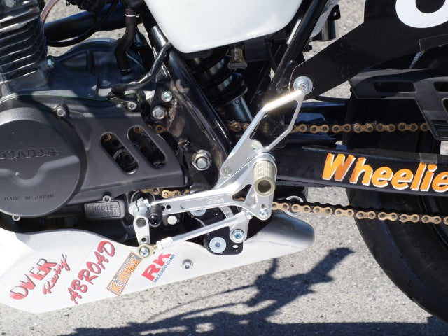 Back Step Kit, Silver Anodized, Ape 100/100D/XR100 Motard