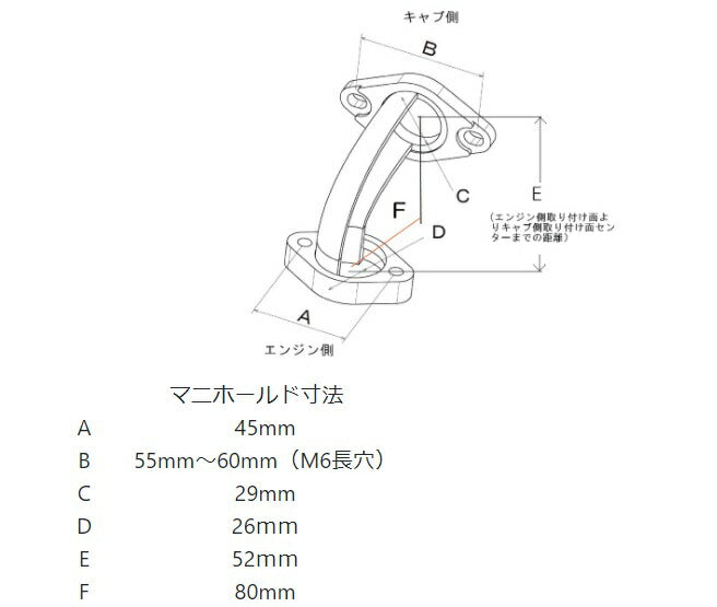 可変マニホールド TMR-MJN28・ミクニTMR28用 バフ