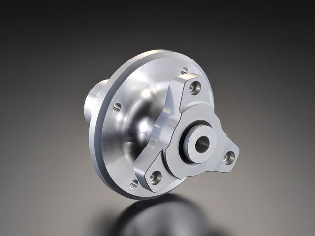 Front Disc Hub Silver Anodized