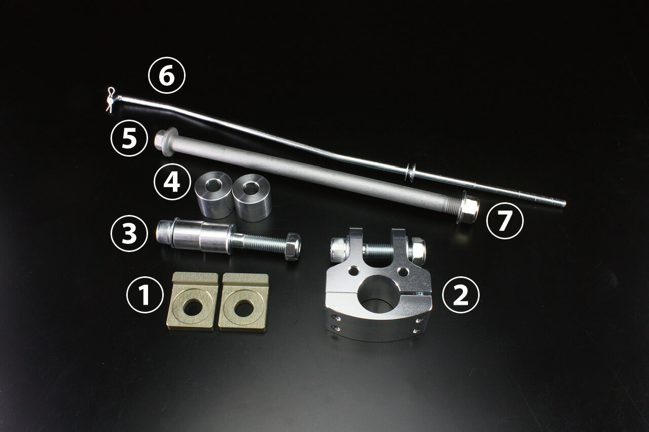 Swingarm, monoshock, triple-square, with stabilizer, buffed, +16cm, for Monkey/Gorilla