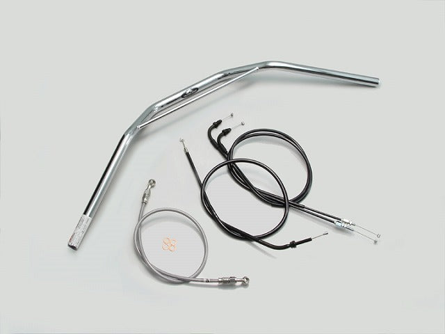 トラッカーHIGH ブリッジ付 ハンドルセット クロームメッキ GROM グロム (16 JC61-1300001-)