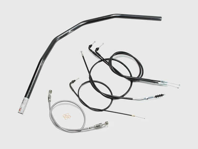 スーパートラッカー ハンドルセット ブラック GB250クラブマン (90-94 MC10-1300001-1499999)