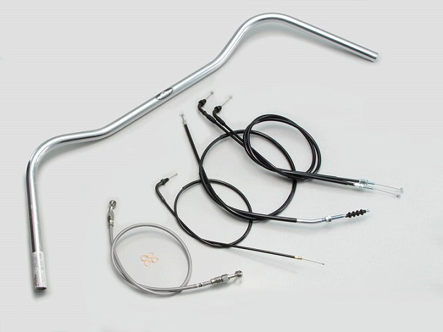 ワイドローオールド2型 ハンドルセット クロームメッキ GB250クラブマン (90-94 MC10-1300001-1499999)