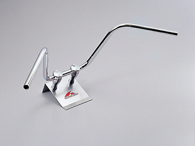 300エイプハンガー2型 ハンドルセット クロームメッキ SR400('01-'12 キャブ/FI ディスクブレーキ車)