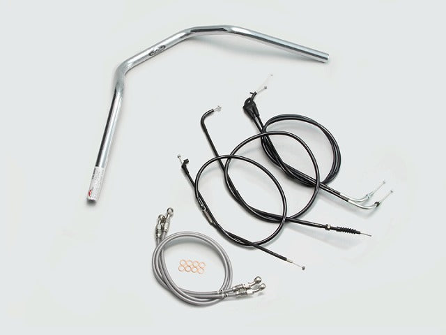 ナロー3型 ハンドルセット クロームメッキ XJR400R(98-00)