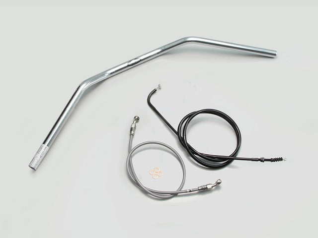 トラッカーLOW ハンドルセット クロームメッキ エストレヤ(14-16 FI車)