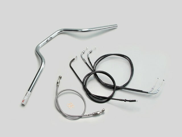 ヨーロピアン4型 ハンドルセット クロームメッキ エストレヤ(14-16 FI車)