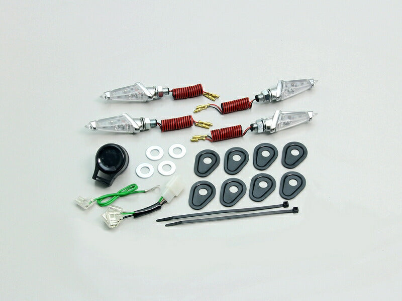 LEDダガーウインカーキット メッキ クリアレンズ YZF-R25.YZF-R3 等