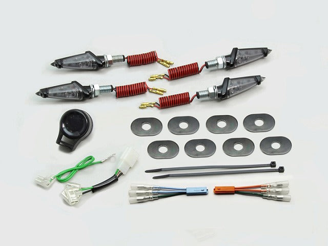 LEDダガーウインカーキット ブラック スモークレンズ GROM グロム (16- JC61-1300001-/JC75)