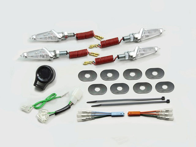 LEDダガーウインカーキット メッキ クリアレンズ GROM グロム (16- JC61-1300001-/JC75)