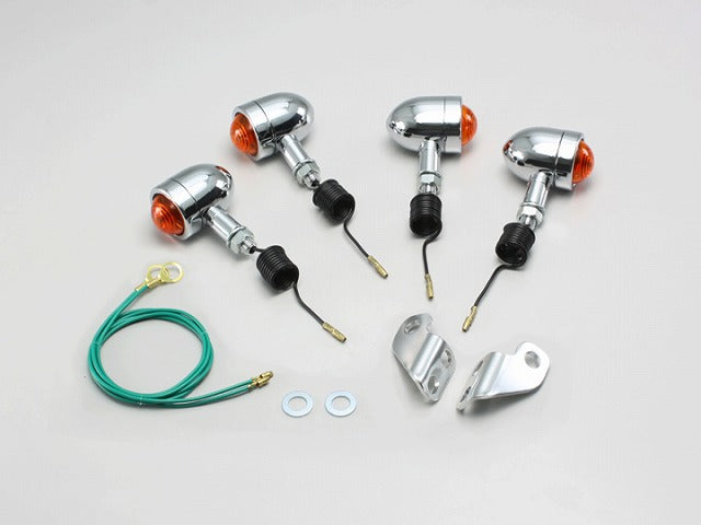 ミニブレットウインカーキット オレンジレンズ TW200(-98 角型ヘッドライト車)