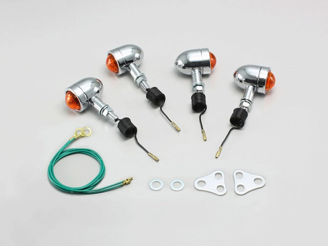 ミニブレットウインカーキット オレンジレンズ SR400(FI車) SR400/500(88/8-08)